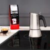 Bialetti Venus 4-Cup Stainless Steel Induction-Capable Stovetop Espresso Maker, Silver