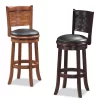 Boraam Sumatra 24 Swivel Counter Stool, Black