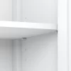 Bush Furniture Mayfield Accent Storage Cabinet with Doors, Pure White and Shiplap Gray