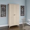 Bush Furniture SAL014AW Salinas Kitchen Pantry Cabinet with Doors, Antique White