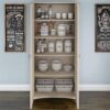 Bush Furniture SAL014AW Salinas Kitchen Pantry Cabinet with Doors, Antique White