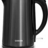 COSORI Electric Kettle Stainless Steel with Double Wall, Wide-Open Lid 1.5L Electric Tea Kettle, BPA Free Water Kettle & Hot Water Boiler for Boiling Water, Auto Shut-Off & Boil-Dry Protection, Black