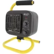Comfort Zone PowerGear 750/1500 Watt All-Purpose Utility Shop Heater with Tubular Stand, Black