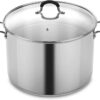 Cook N Home 00335 Stainless Steel Saucepot with Lid 20-Quart Stockpot, Silver