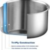 Cook N Home 02681 Tri-Ply Clad Stainless Steel Stockpot with Lid, 8 Quart, silver Cook N Home 02681 Tri-Ply Clad Stainless Steel Stockpot with Lid, 8 Quart, silver