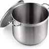 Cooks Standard 2616 Standard Professional Grade Lid 30 Quart Stainless Steel Stockpot, Silver