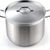 Cooks Standard 2616 Standard Professional Grade Lid 30 Quart Stainless Steel Stockpot, Silver