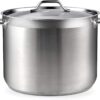 Cooks Standard 2616 Standard Professional Grade Lid 30 Quart Stainless Steel Stockpot, Silver