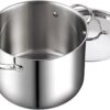 Cooks Standard 8-Quart Classic Stainless Steel Stockpot with Lid, 8-QT, Silver