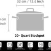 Cooks Standard NC-00330 Standard Classic stockpot, 20 Quart, Stainless Steel