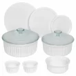 Corningware 1117223 French White 10-Piece Ceramic Bakeware Set