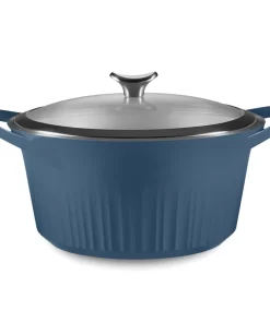 Corningware 1143627 5.5 Qt. Cast Aluminum Dutch Oven with French Navy