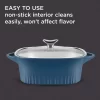 Corningware 1143630 8 in. x 8 in. Blue Cast Aluminum Baker with Lid
