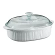 Corningware 6002278 4 Qt. Stoneware Oval Baking Dish With Lid