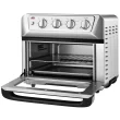 Costway ES10044US 21.5 qt. Silver Air Fryer Toaster Oven 1800-Watt Countertop Convection Oven with Recipe