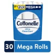Cottonelle Ultra CleanCare Strong Toilet Paper, 30 Mega Rolls