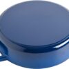 Crock Pot 111999.02 Artisan Enameled Cast Iron Braiser W Lid, 5 Quart, Sapphire Blue