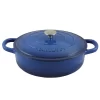 Crock Pot 111999.02 Artisan Enameled Cast Iron Braiser W Lid, 5 Quart, Sapphire Blue