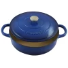 Crock Pot 111999.02 Artisan Enameled Cast Iron Braiser W Lid, 5 Quart, Sapphire Blue