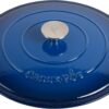 Crock Pot 111999.02 Artisan Enameled Cast Iron Braiser W Lid, 5 Quart, Sapphire Blue