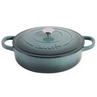 Corningware Cast Aluminum 4 Quart Braiser with Lid - Navy