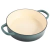 Crock Pot 112001.02 Artisan Enameled Cast Iron Braiser W Lid, 5 Quart, Slate Gray