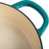 Crock Pot 112002.02 Artisan Enameled Cast Iron Braiser W/Lid, 5 Quart, Teal Ombre