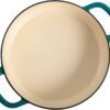 Crock Pot 112002.02 Artisan Enameled Cast Iron Braiser W/Lid, 5 Quart, Teal Ombre