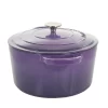 Crock-Pot 128606.02 Artisan Round Enameled Cast Iron Dutch Oven, 7-Quart, Sapphire Blue
