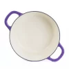 Crock-Pot 128606.02 Artisan Round Enameled Cast Iron Dutch Oven, 7-Quart, Sapphire Blue