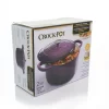 Crock-Pot 128606.02 Artisan Round Enameled Cast Iron Dutch Oven, 7-Quart, Sapphire Blue