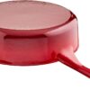 Crock Pot Artisan 3.5 Quart Enameled Cast Iron Deep Sauté Pan, Scarlet Red
