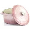 Crock-Pot Artisan 7 qt. Round Cast Iron Nonstick Dutch Oven in Blush Pink with Lid