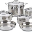 Cuisinart 77-10P1 10-Piece Chef's-Classic-Stainless Collection, Cookware Set
