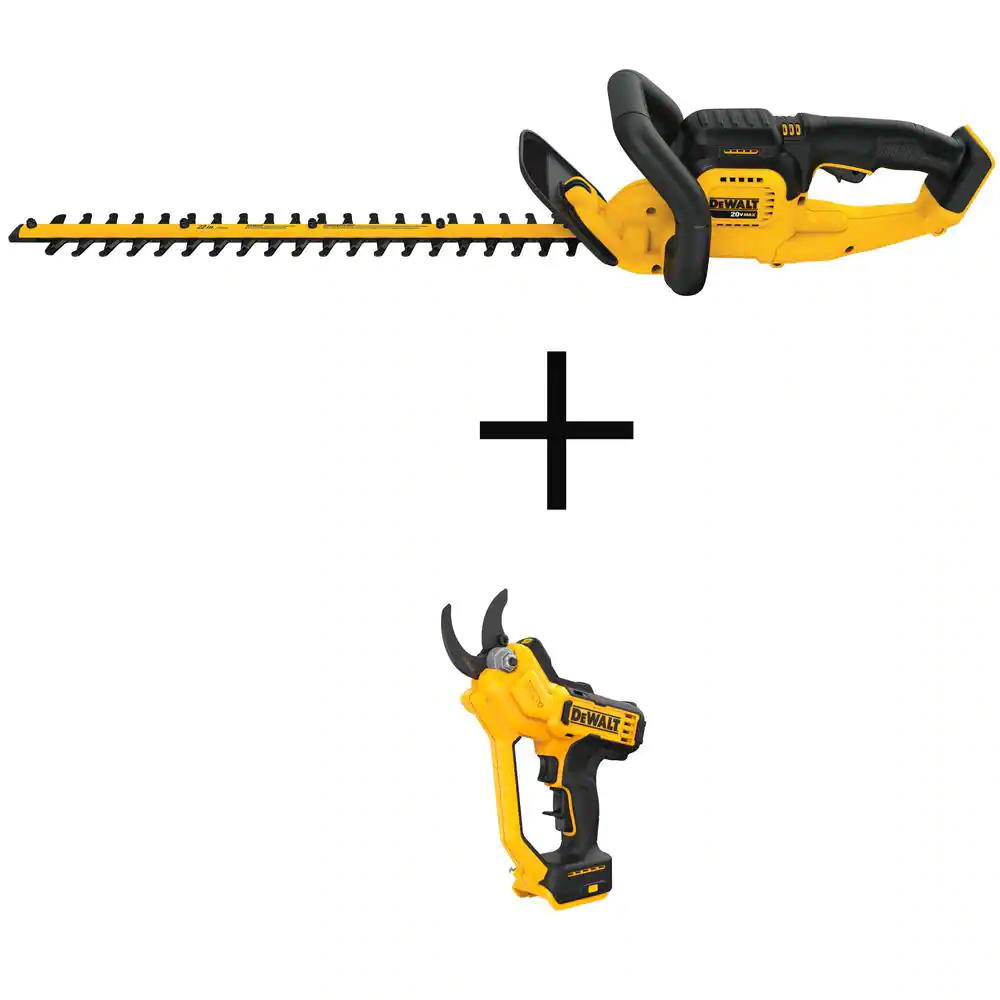 DEWALT 20V MAX Cordless Battery Powered Hedge Trimmer Cordless