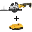 DEWALT ATOMIC 20V MAX Cordless Brushless 4-1/2 in. Circular Saw (Tool-Only) with 20V MAX Compact Lithium-Ion 2.0Ah Battery Pack