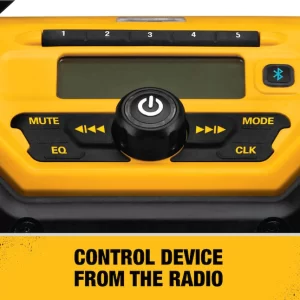 DEWALT DCR025 20-Volt MAX Bluetooth Radio with built-in Charger