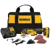 DEWALT DCS356SD1 XR 8-Piece Brushless 20-volt Max 3-speed Oscillating Multi-Tool Kit with Soft Case (1-Battery Included)