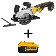 DEWALT DCS571BWDCB205 ATOMIC 20-Volt MAX Cordless Brushless 4-1/2 in. Circular Saw with (1) 20-Volt Battery 5.0Ah