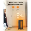 Dreo 1500W Oil Filled Space Heater, 40-95℉, 24h timer, 4 Modes, LED Display Screen and Remote, Universal wheels, Up to 300 sq.ft