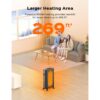 Dreo 1500W Oil Filled Space Heater, 40-95℉, 24h timer, 4 Modes, LED Display Screen and Remote, Universal wheels, Up to 300 sq.ft