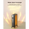 Dreo 1500W Oil Filled Space Heater, 40-95℉, 24h timer, 4 Modes, LED Display Screen and Remote, Universal wheels, Up to 300 sq.ft