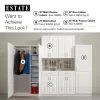 Estate ESBDD24SW 23.75-in W x 34.5-in H Wood Composite White Wall-mount Utility Storage Cabinet