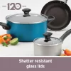 Farberware 20361 Dishwasher Safe 15-Piece Aluminum Nonstick Cookware Set in Teal Farberware 20361 Dishwasher Safe 15-Piece Aluminum Nonstick Cookware Set in Teal