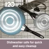 Farberware 21806 Dishwasher Safe 15-Piece Aluminum Nonstick Cookware Set in Black