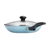 Farberware 21894 Dishwasher Safe 15-Piece Aluminum Nonstick Cookware Set in Aqua Farberware 21894 Dishwasher Safe 15-Piece Aluminum Nonstick Cookware Set in Aqua