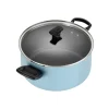 Farberware 21894 Dishwasher Safe 15-Piece Aluminum Nonstick Cookware Set in Aqua Farberware 21894 Dishwasher Safe 15-Piece Aluminum Nonstick Cookware Set in Aqua