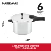 Farberware 6-Quart Aluminum Stovetop Pressure Cooker, 15 PSI Farberware 6-Quart Aluminum Stovetop Pressure Cooker, 15 PSI