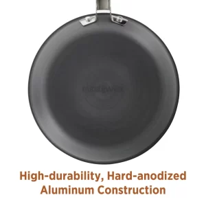 Farberware 80183 11-Piece Gray Glide Pro Hard-Anodized Nonstick Cookware Set