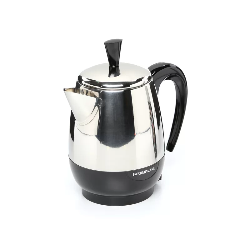 Farberware 2-4 Cup Percolator Stainless Steel Electric Coffee Pot FCP240 